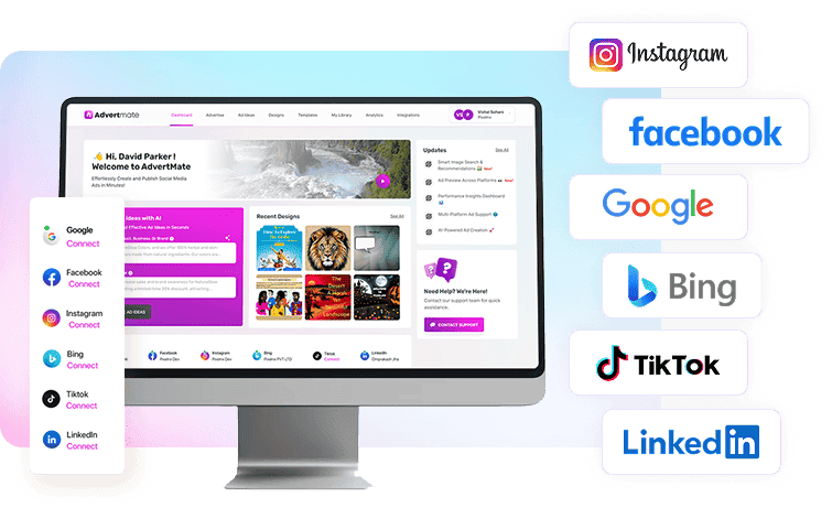 AdvertMate works on 8 platforms