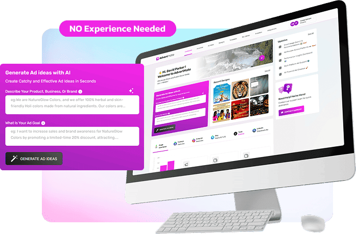 Picture of AdvertMate dashboard
